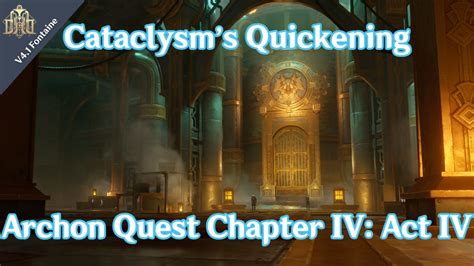 Chapter 4, Act 4: Cataclysm’s Quickening